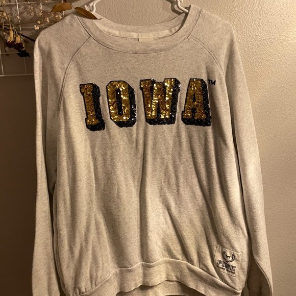 PINK Victoria's Secret Tops - University of Iowa Sweatshirt